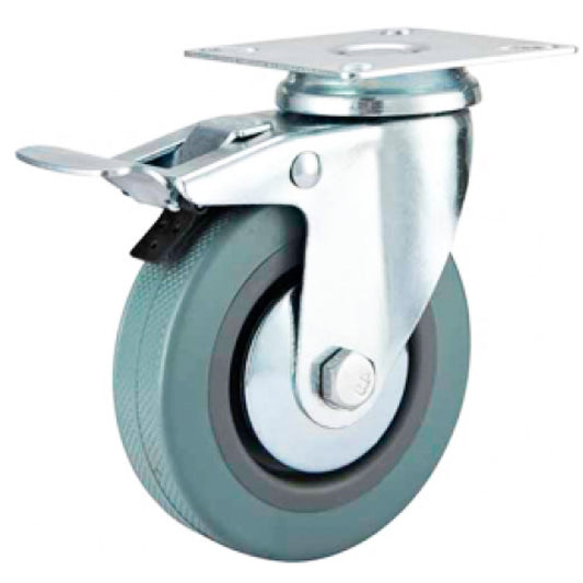 Now fitting new robust rubber locking castor wheels to our workbenches