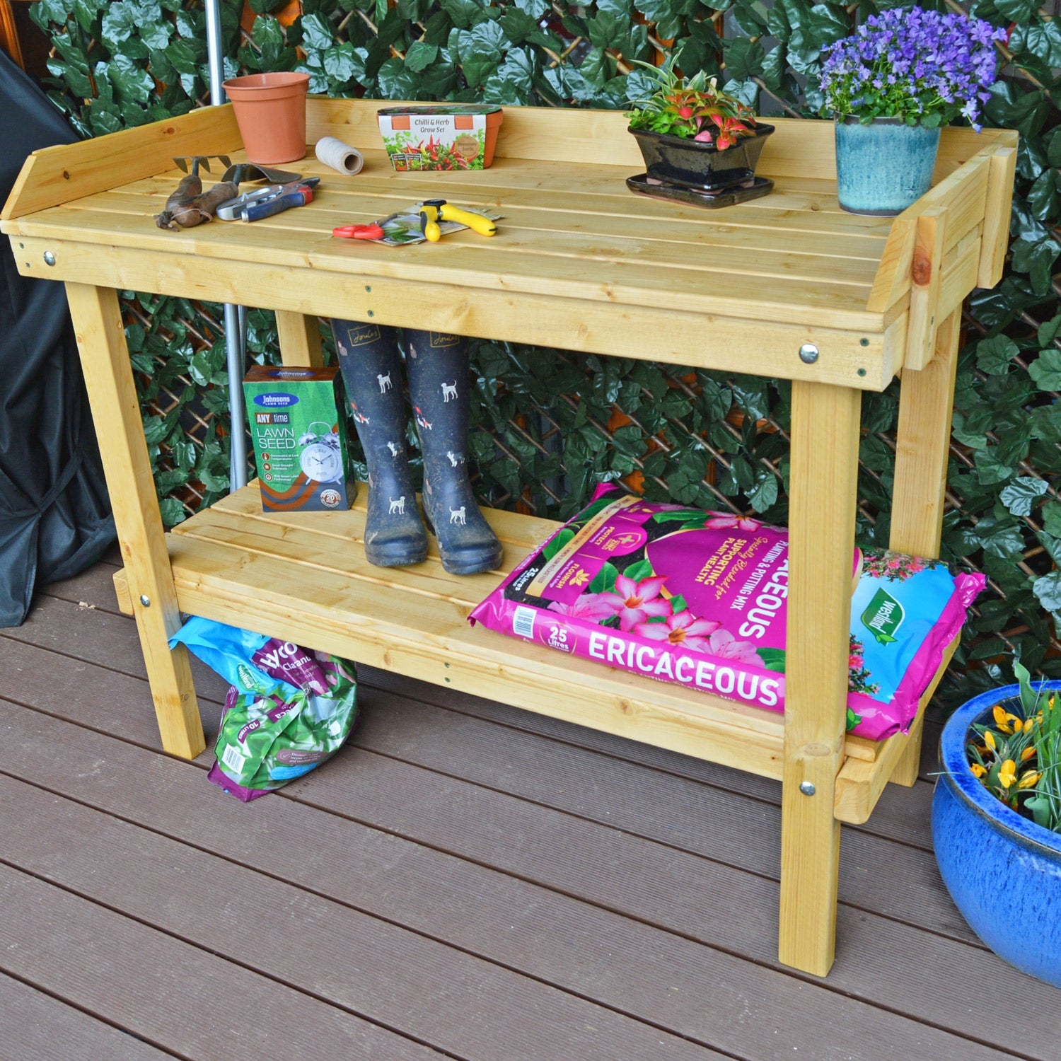 Handmade Wooden Potting Tables Greenfields Wood Store