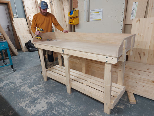 heavy duty 6ft wooden workbench