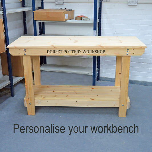 Personalise your wooden workbench for a great Christmas gift idea