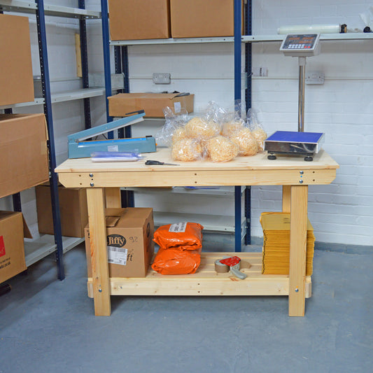 Bespoke wooden sturdy workbenches - adjust your height or depth