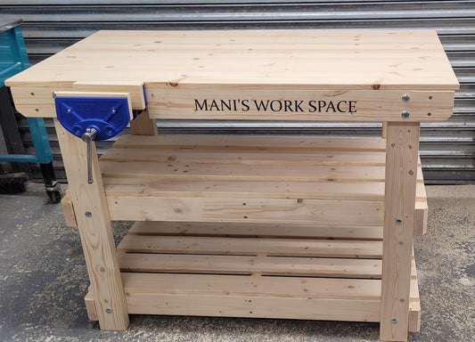 Personalised Wooden Work Bench