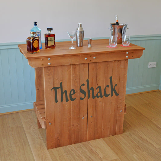 Bespoke wooden mobile bar / display table / exhibition table / craft station