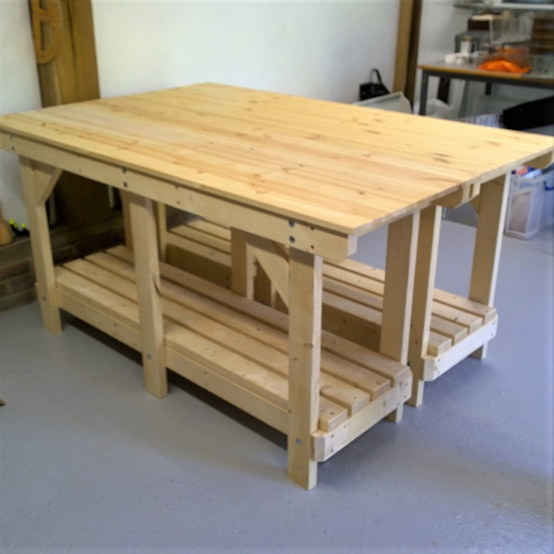 Extra support & strength added to 6ft workbenches - no extra charge