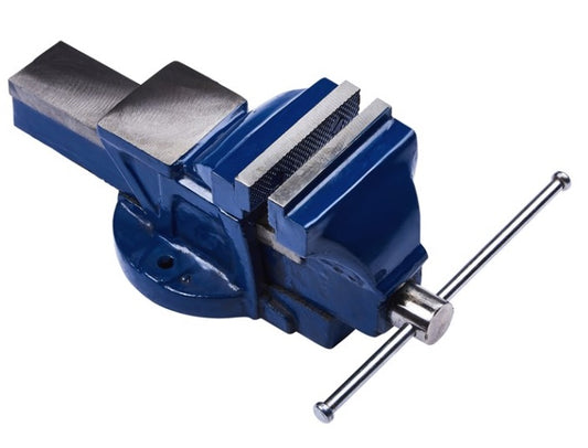 Installed - 4" Fixed Bench Vice with Anvil
