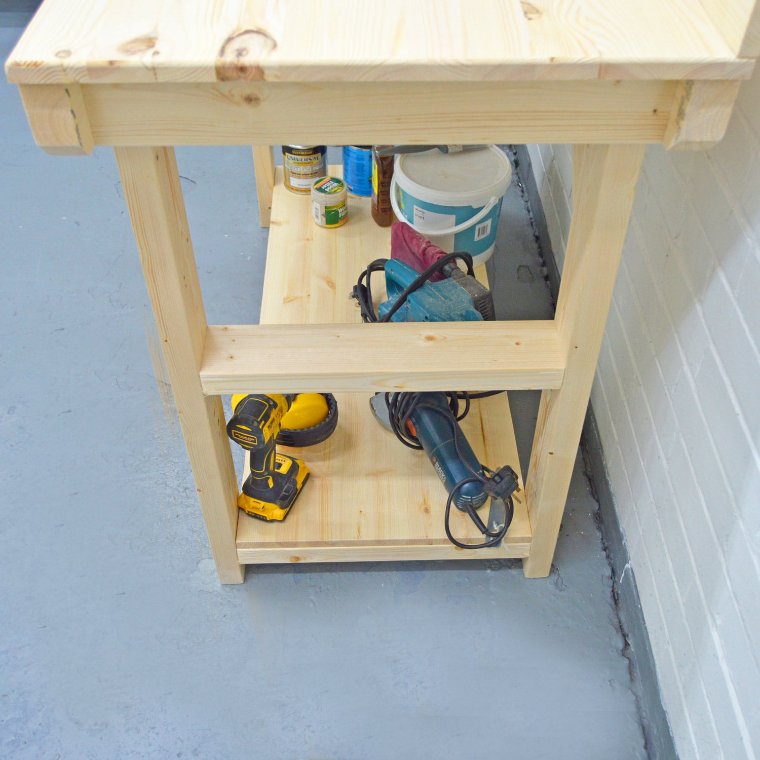 wooden workbench