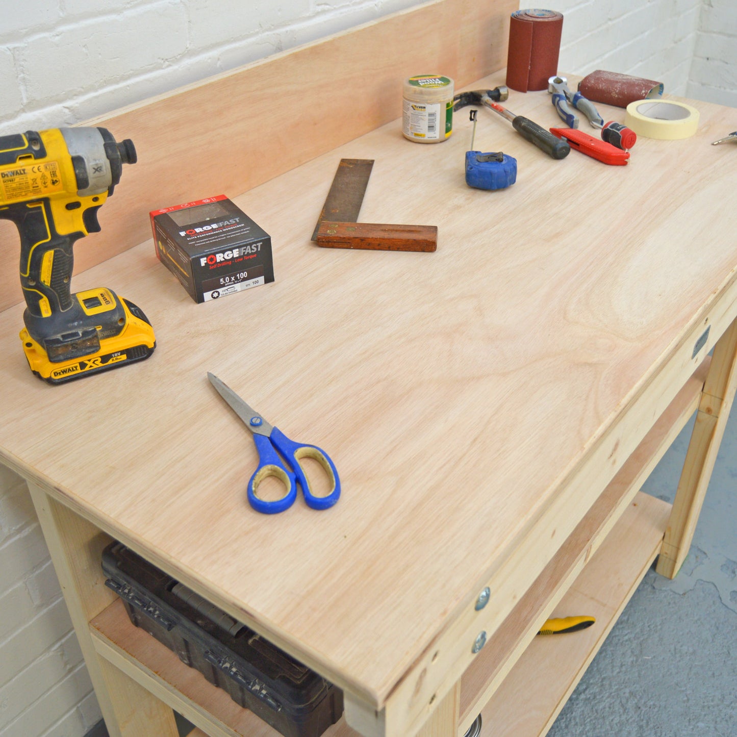 wooden workbench