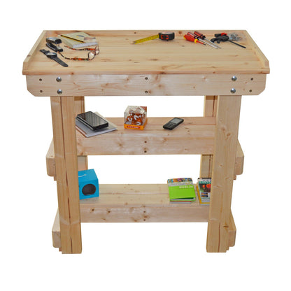 sitting workbench